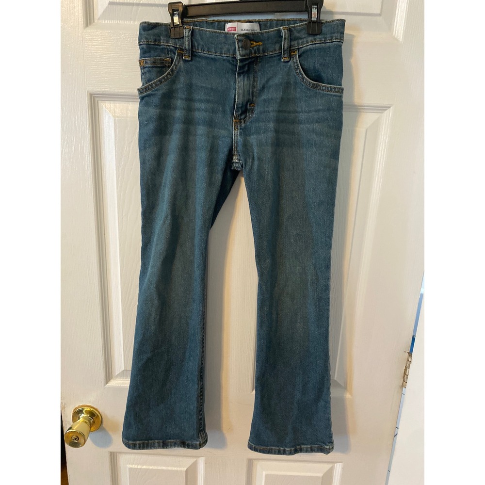 Wrangler Boys Premium Quality Classic Bootcut Jeans Medium Wash Size 10 Regular